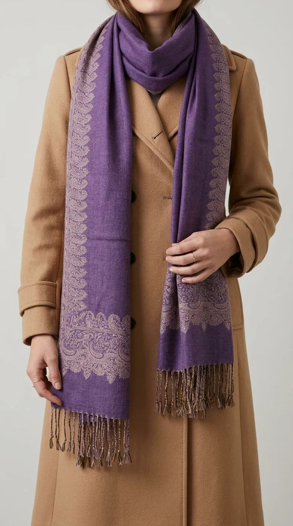 Purple Winter Stole PW617266