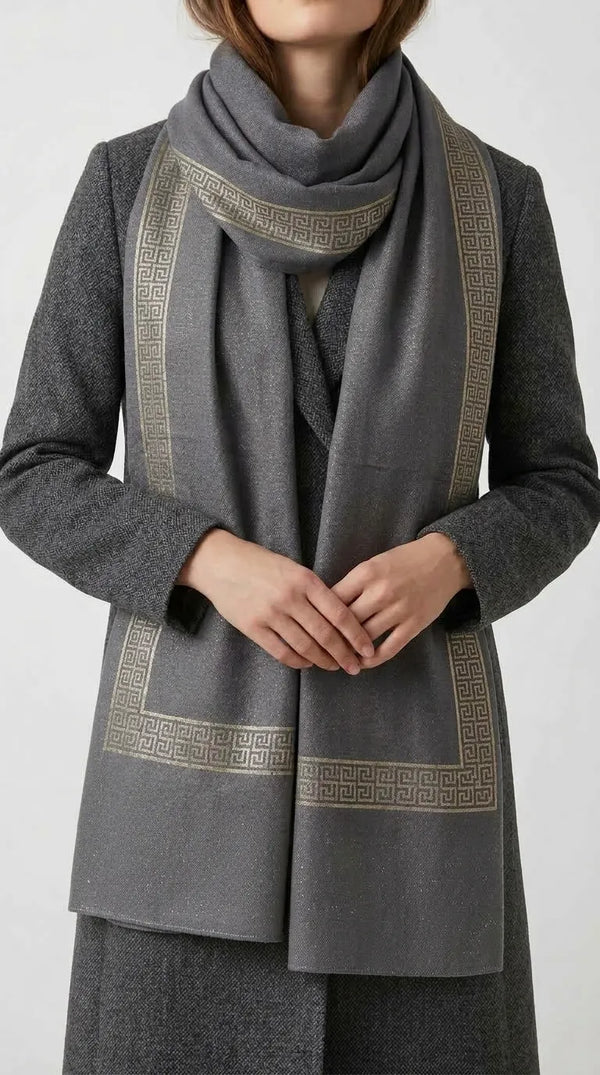 Grey Winter Acrylic Stole PW617407