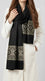 Black Winter Acrylic Stole PW617501