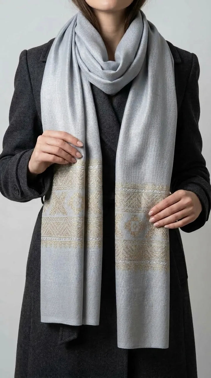 Blue Winter Acrylic Stole PW617512