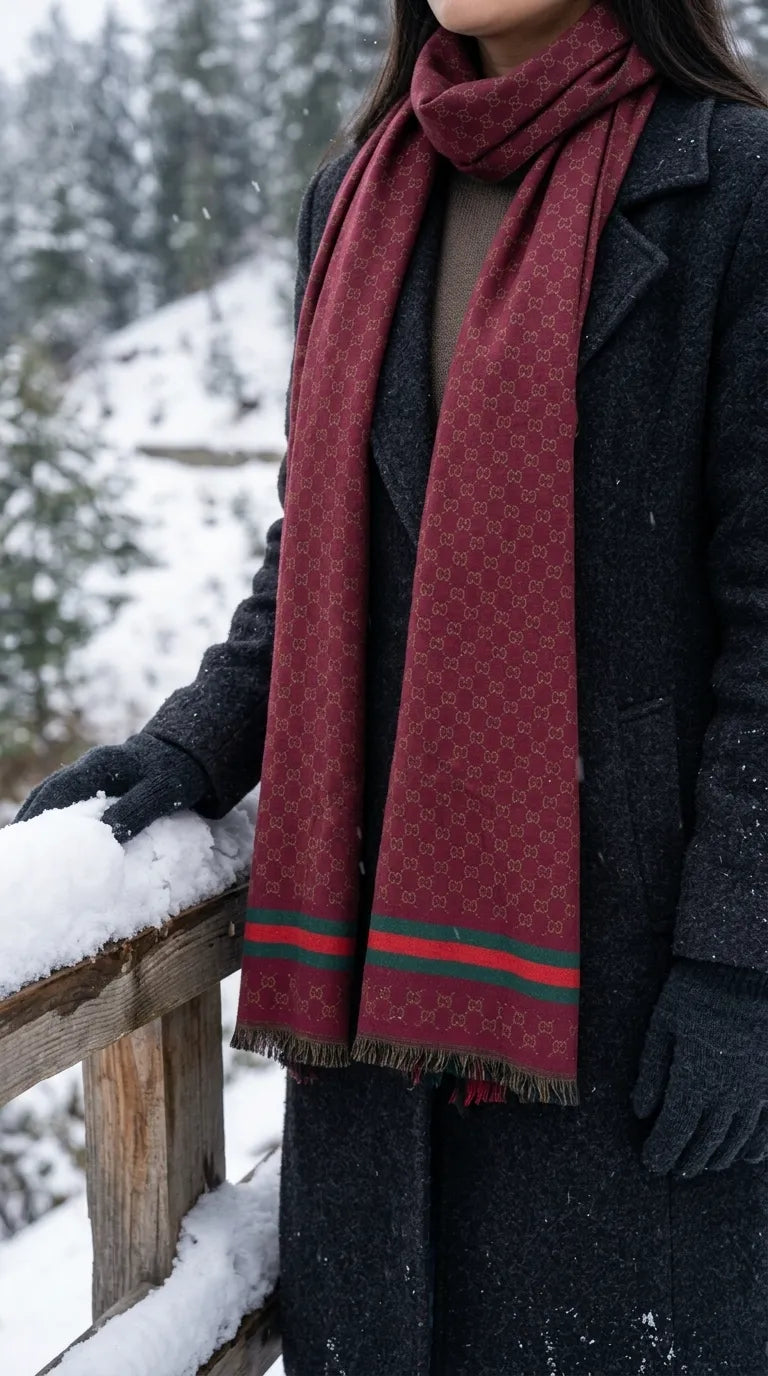 Maroon Winter Muffler PW617605