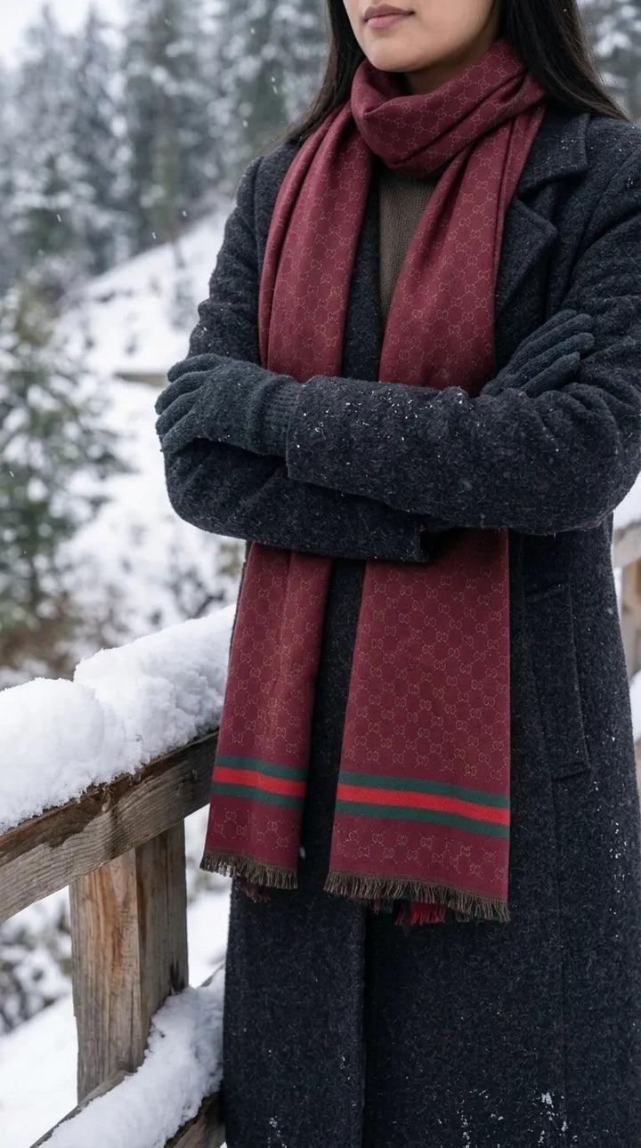 Maroon Winter Muffler PW617605