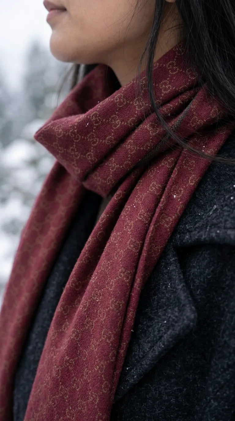 Maroon Winter Muffler PW617605