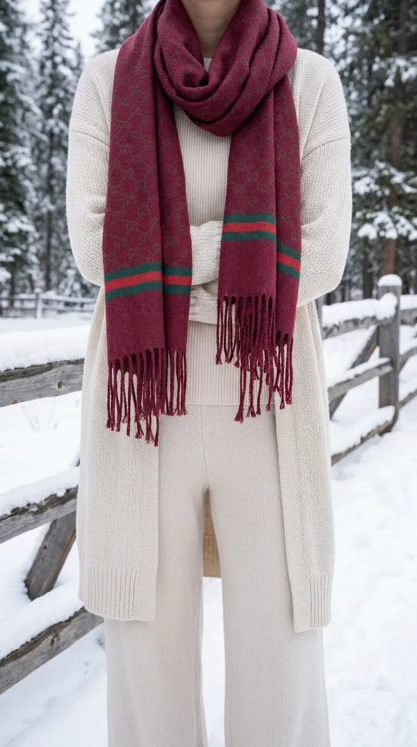 Maroon Winter Muffler PW617605