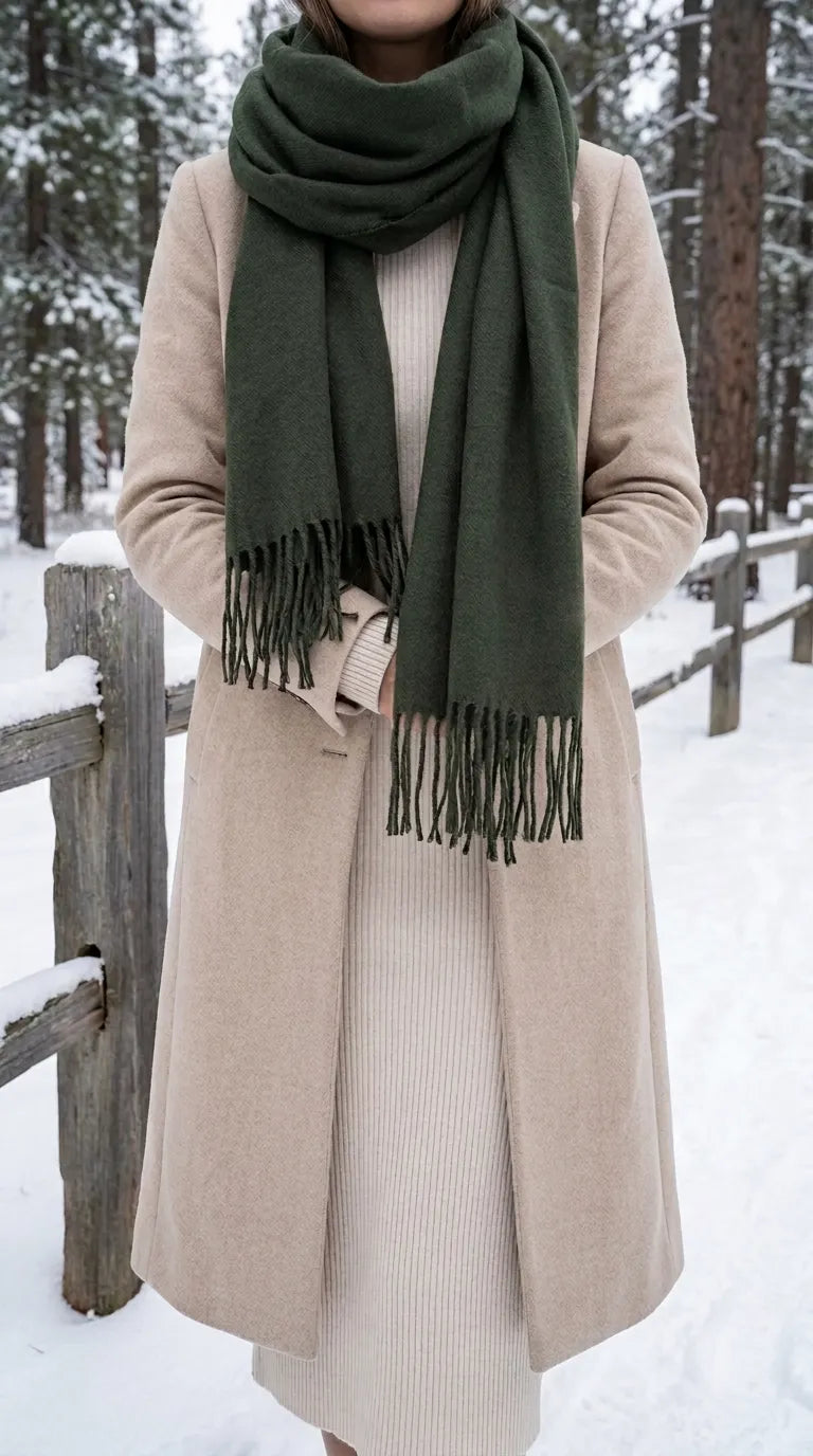 Olive Winter Muffler PW617840