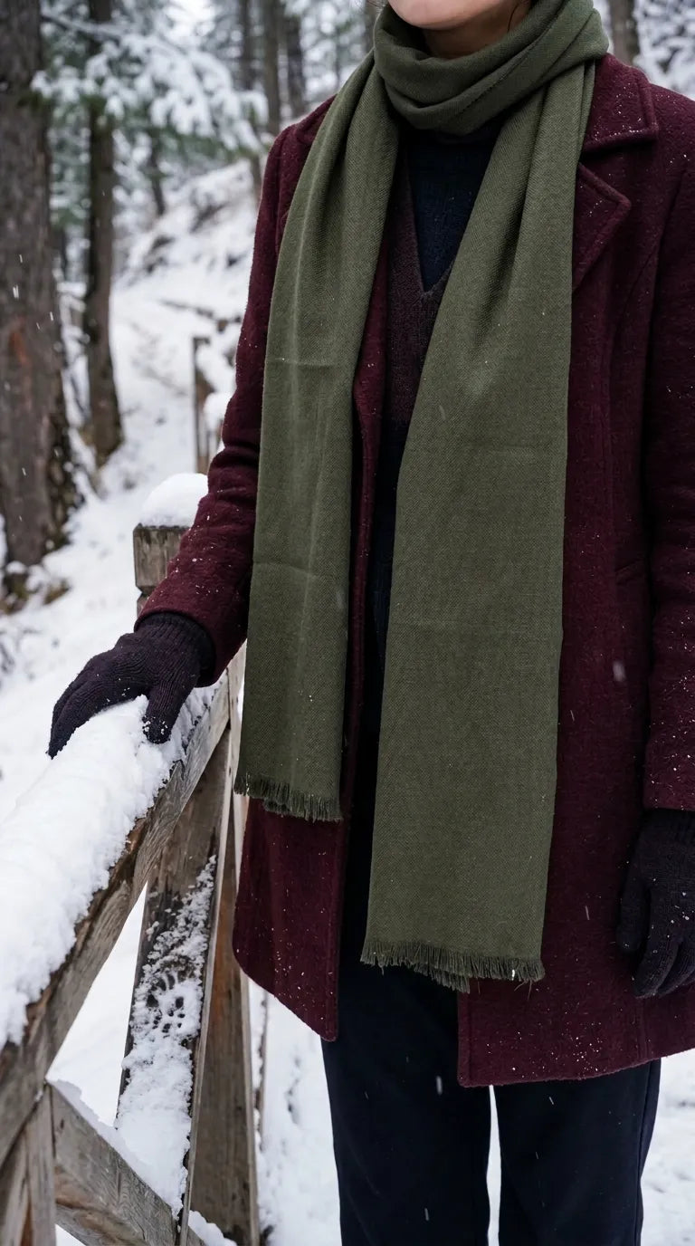 Olive Winter Muffler PW617840