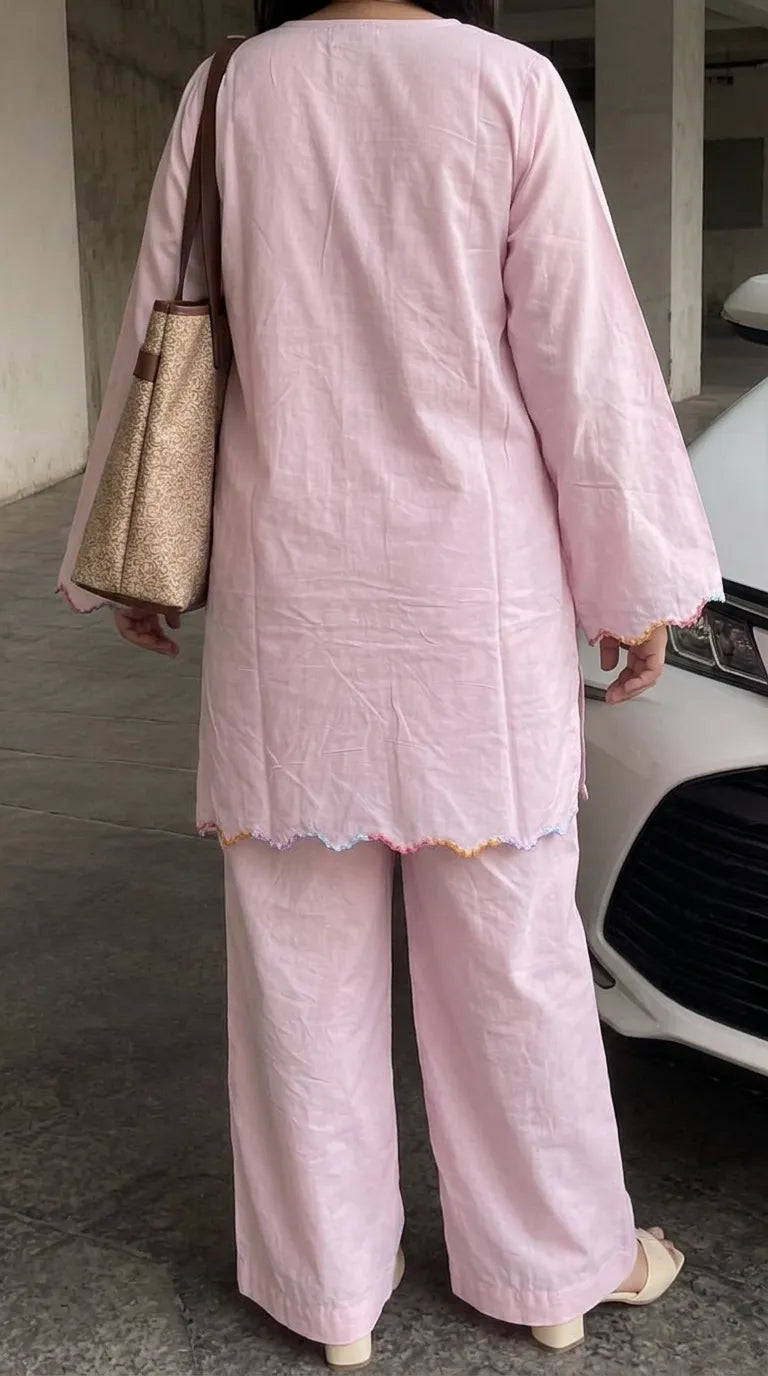 2 PC Blended Mix Stitched Suit PW625718