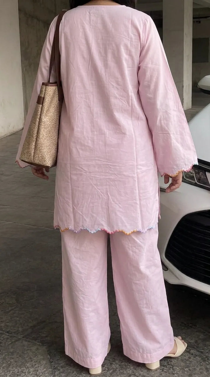 2 PC Blended Mix Stitched Suit PW625718