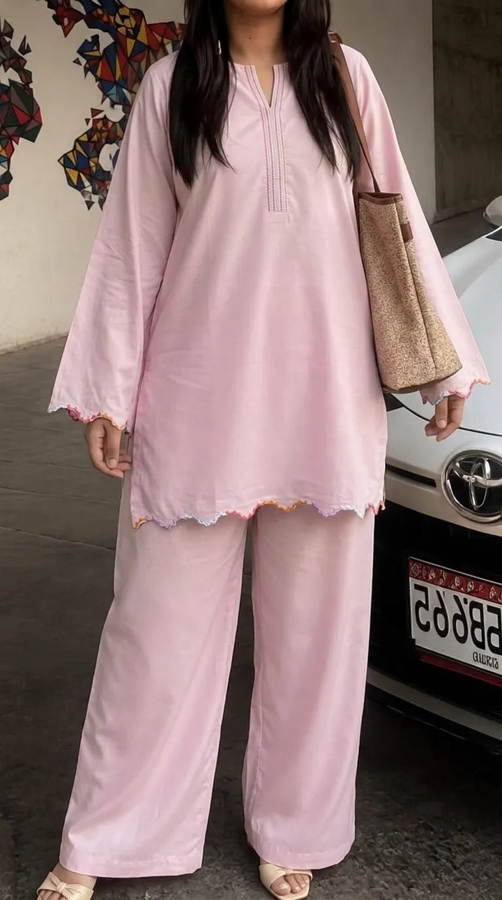 2 PC Blended Mix Stitched Suit PW625718