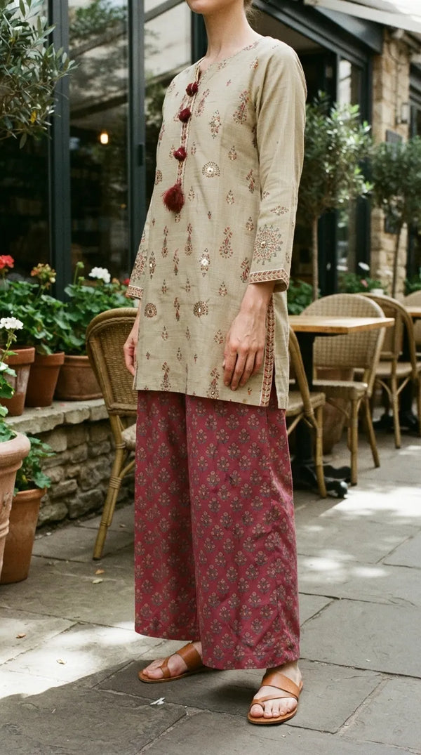 2 PC Embellished Khaddar Stitched Suit PW628362