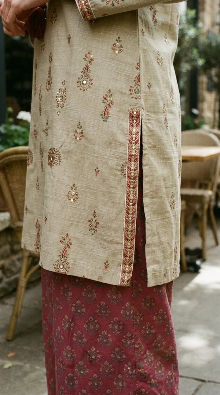2 PC Embellished Khaddar Stitched Suit PW628362