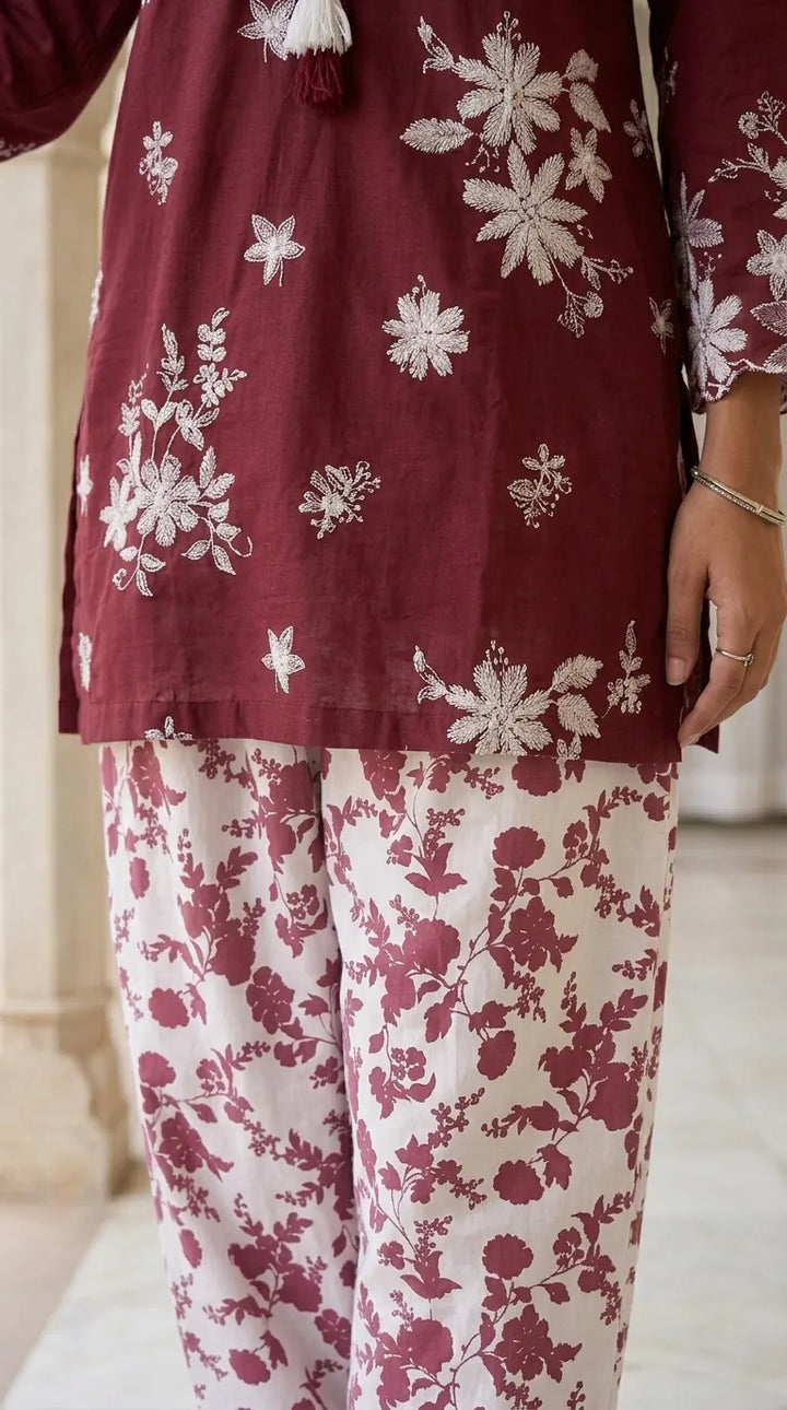2 PC Embellished Khaddar Stitched Suit PW628805
