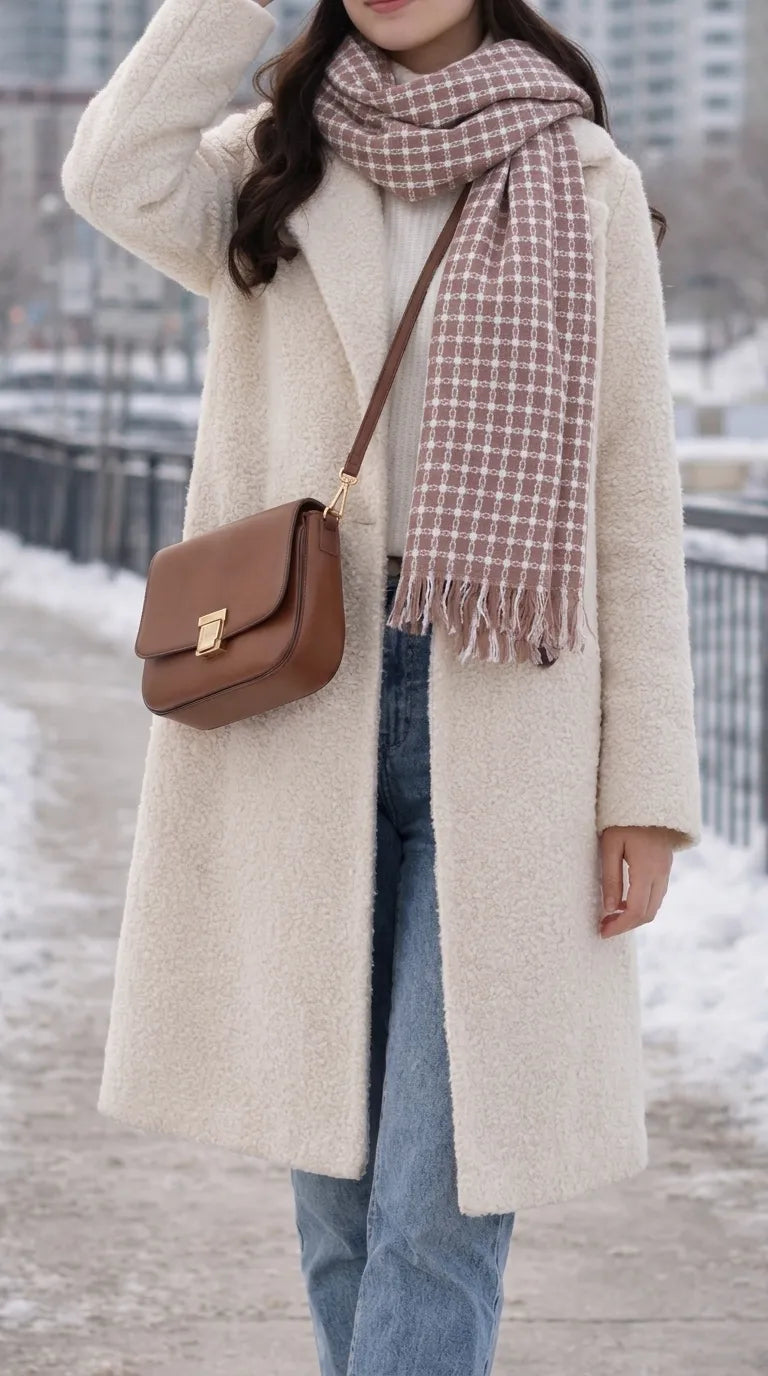 Brown Winter Acrylic Stole PW674702