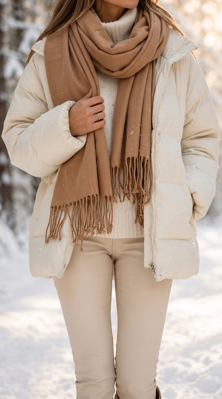 Brown Winter Acrylic Stole PW674802