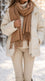 Brown Winter Acrylic Stole PW674802