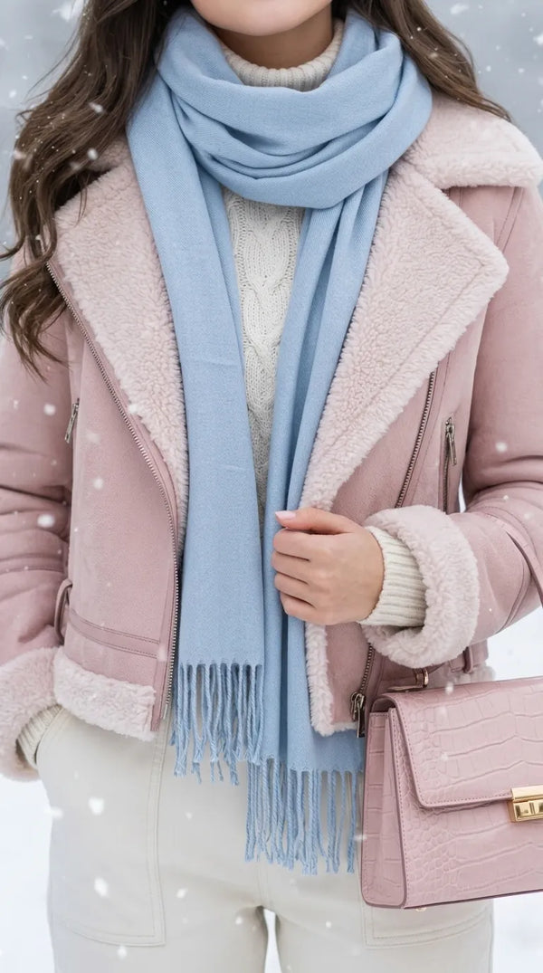 Silver Winter Acrylic Stole PW674816