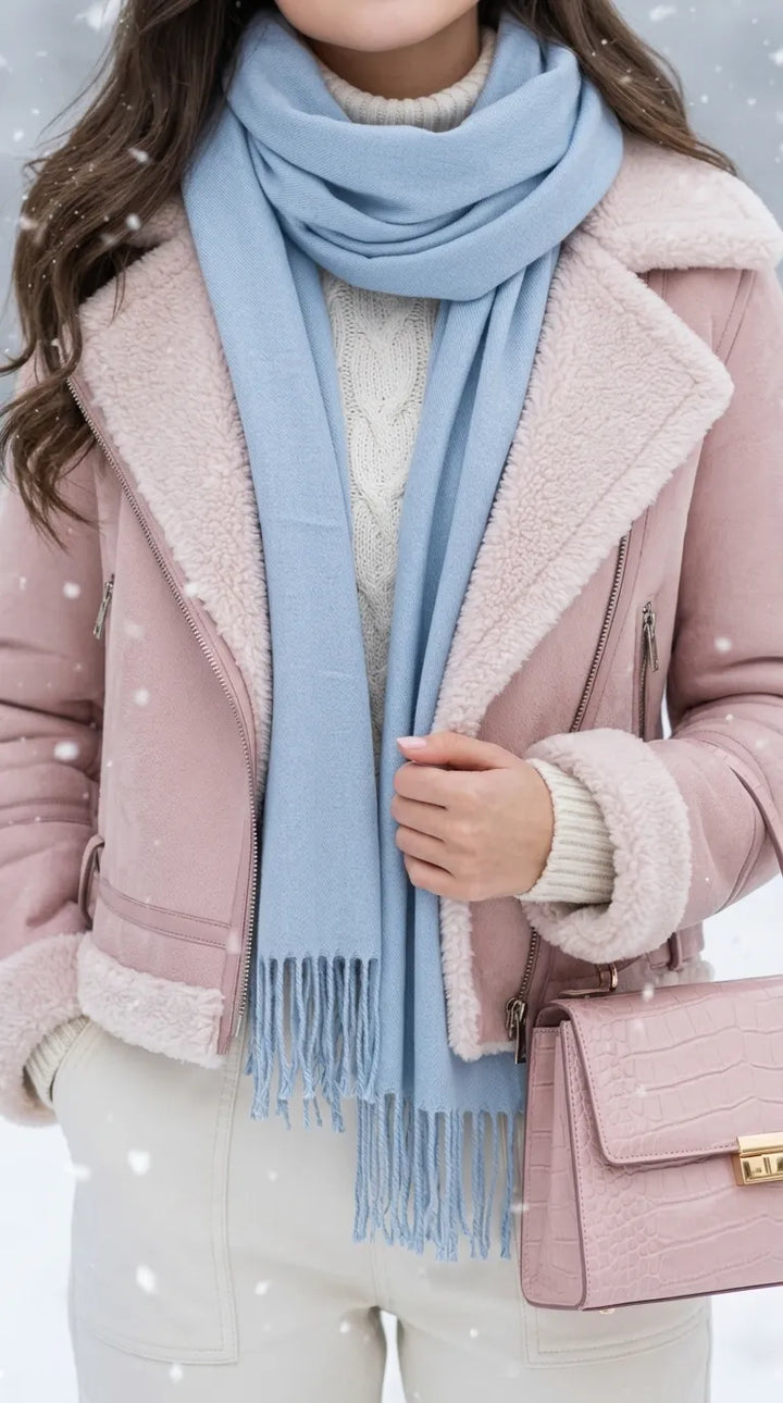 Silver Winter Acrylic Stole PW674816