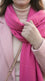 Pink Winter Acrylic Stole PW674818