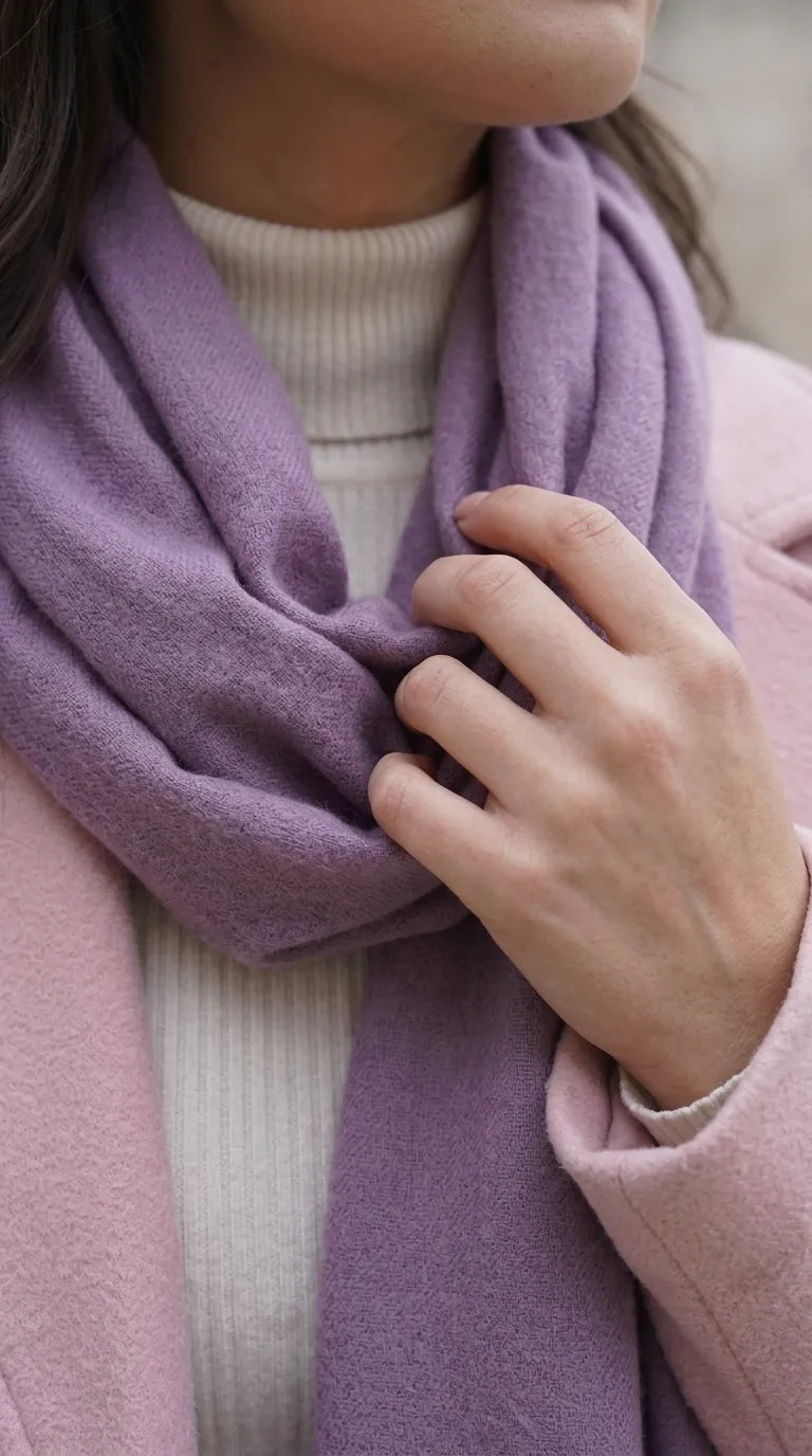 Lilac Winter Acrylic Stole PW674843