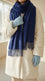 Navy Winter Acrylic Stole PW674848