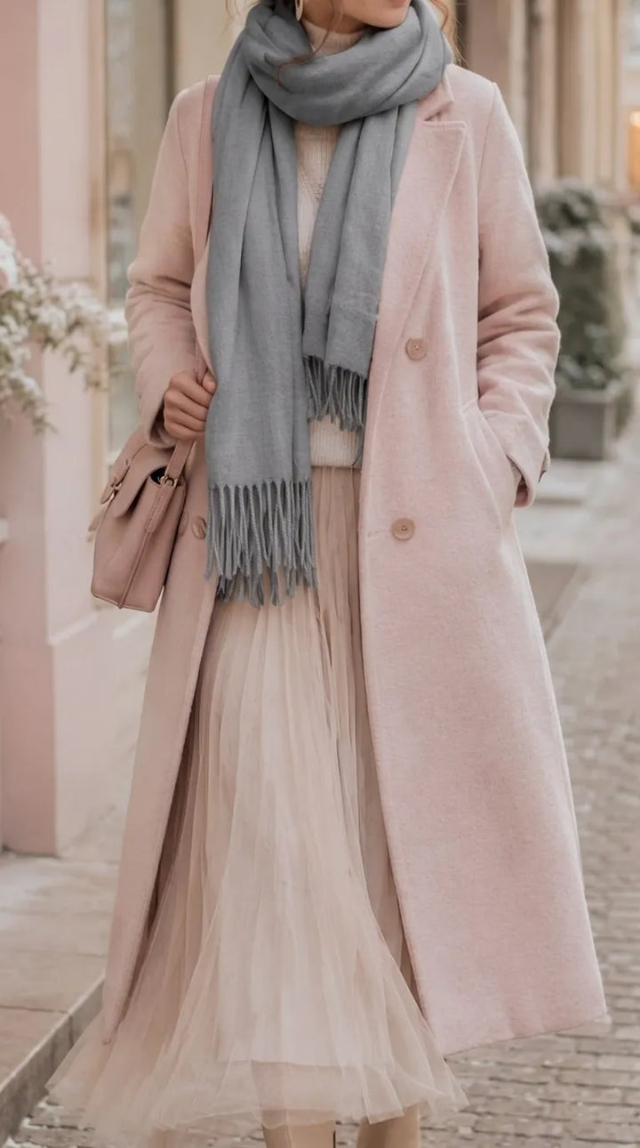 Dk Grey Winter Acrylic Stole PW674895