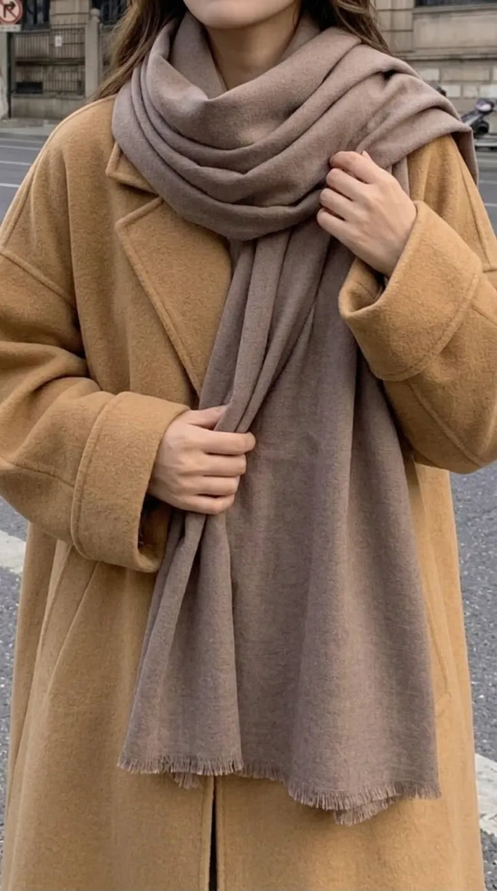 Khaki Winter Acrylic Stole PW675061