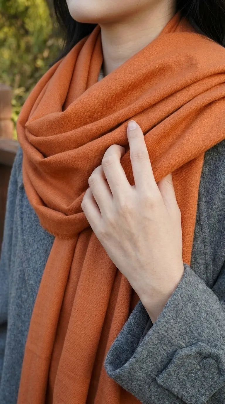 Mustard Winter Acrylic Stole PW675106