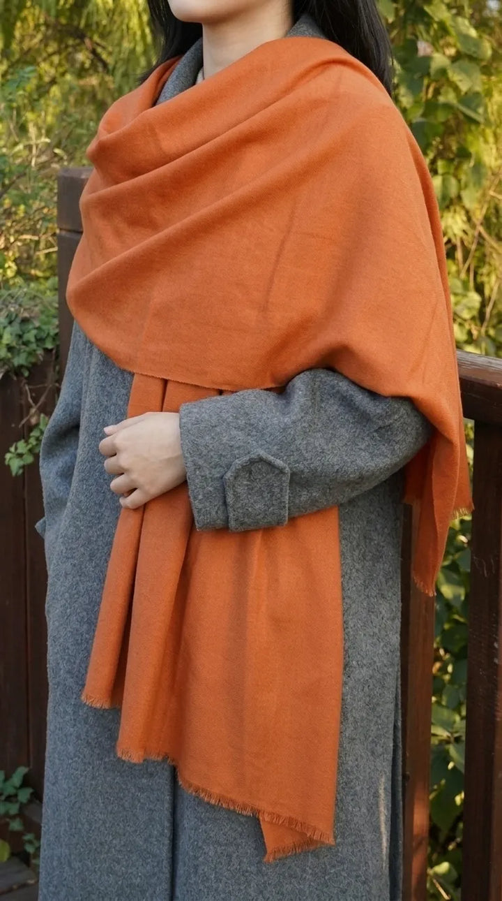 Mustard Winter Acrylic Stole PW675106