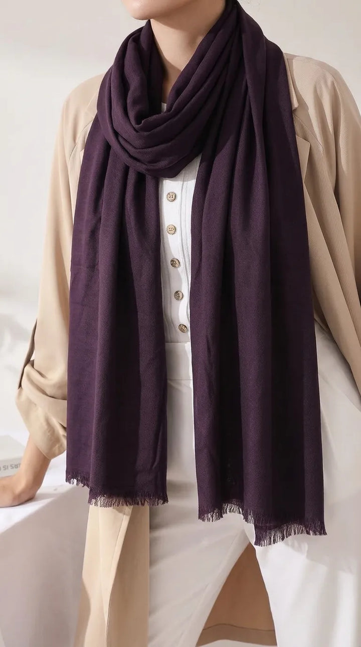 Chocolate Winter Acrylic Stole PW6751H2