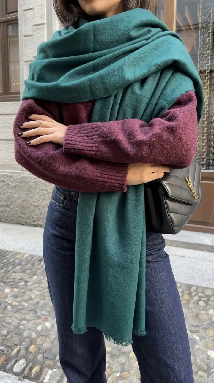 Olive Winter Acrylic Stole PW675240