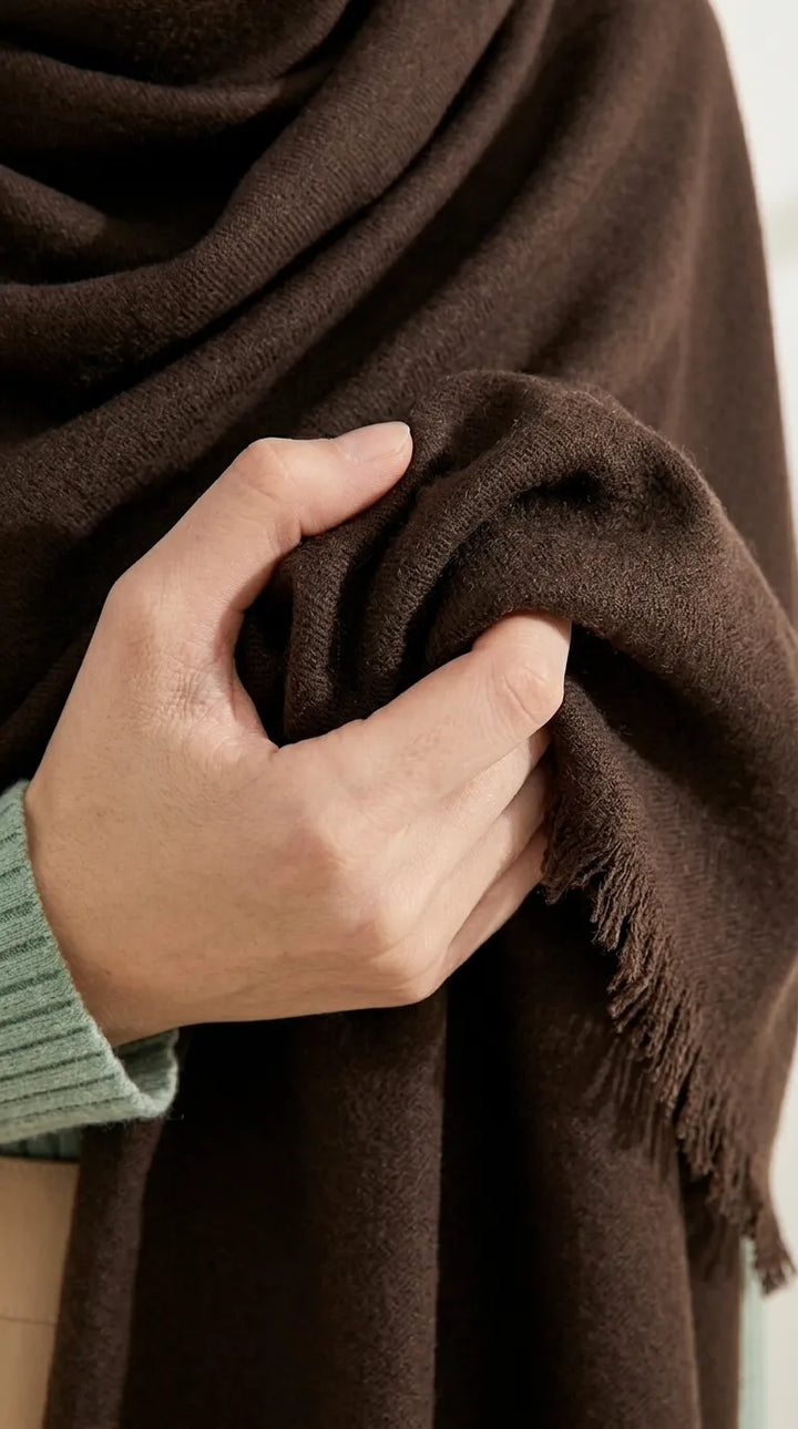 Chocolate Winter Acrylic Stole PW6752H2