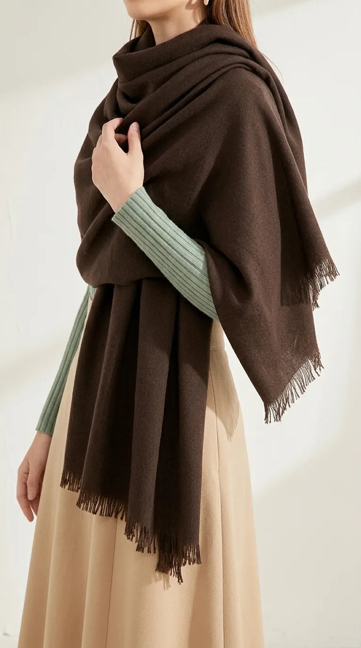 Chocolate Winter Acrylic Stole PW6752H2