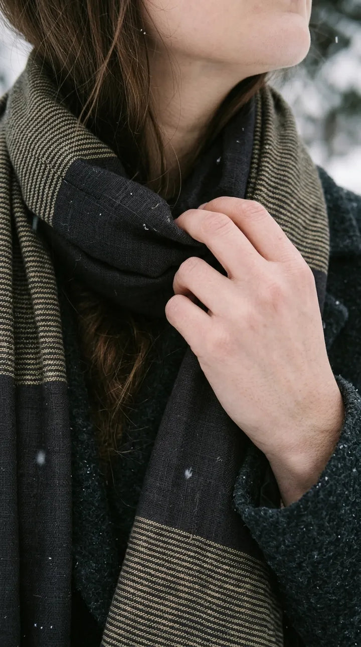 Coffee Winter Acrylic Stole PW675341