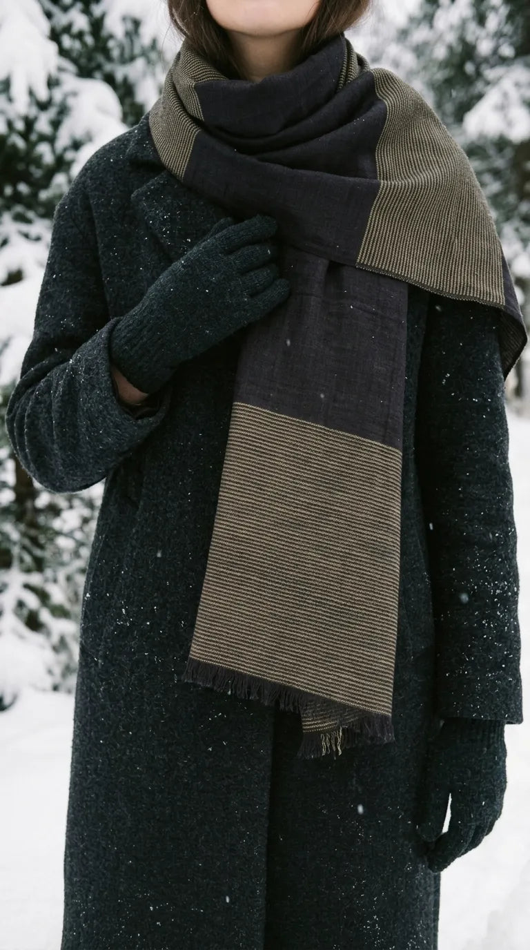 Coffee Winter Acrylic Stole PW675341