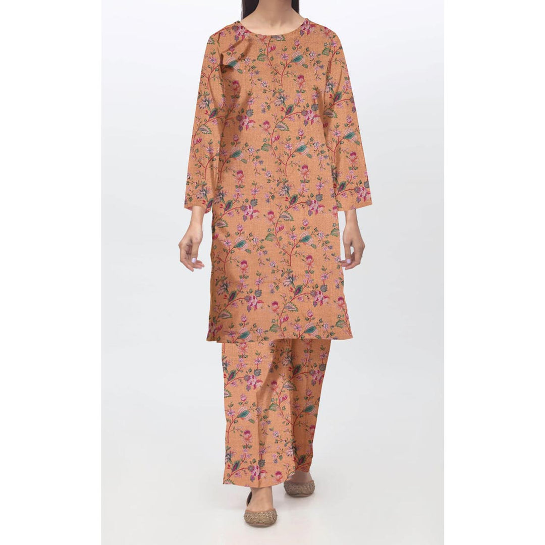 2 PC- Unstitched Digital Printed Dhanak Suit PW9509