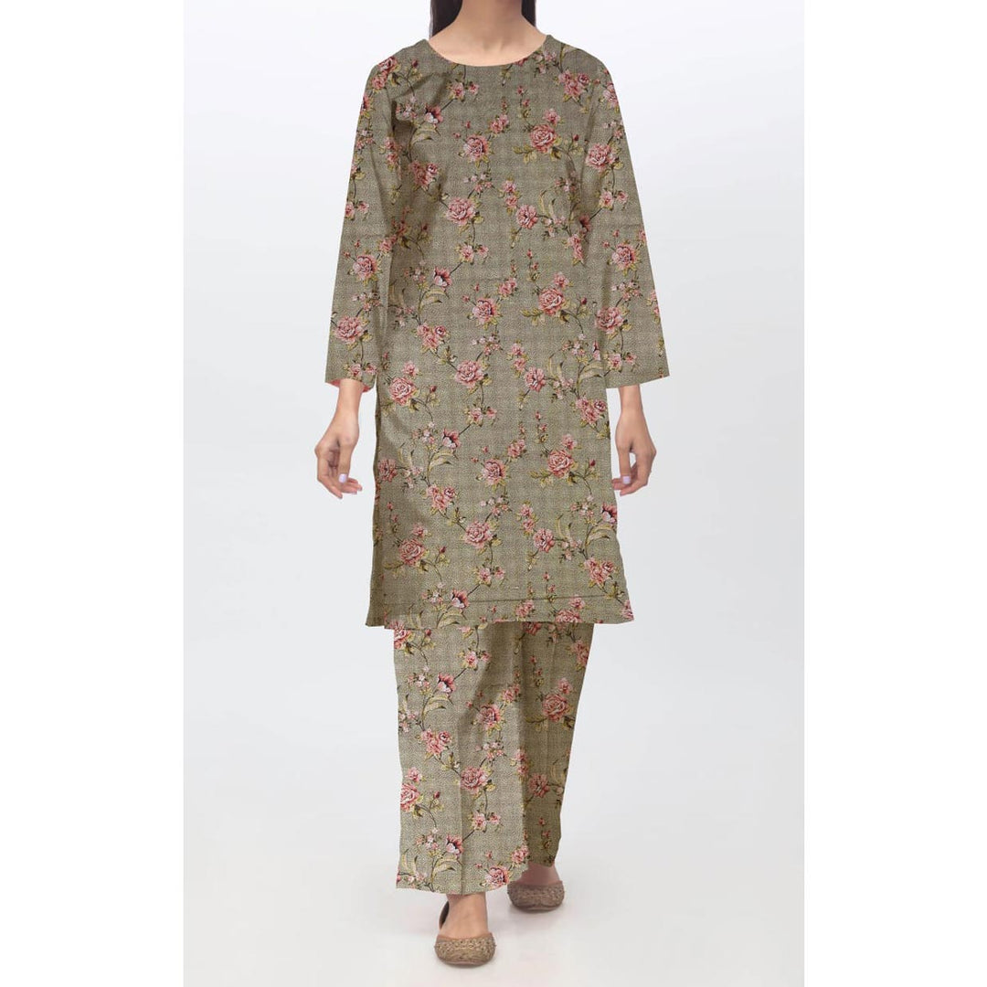 2 PC- Unstitched Digital Printed Dhanak Suit PW9520