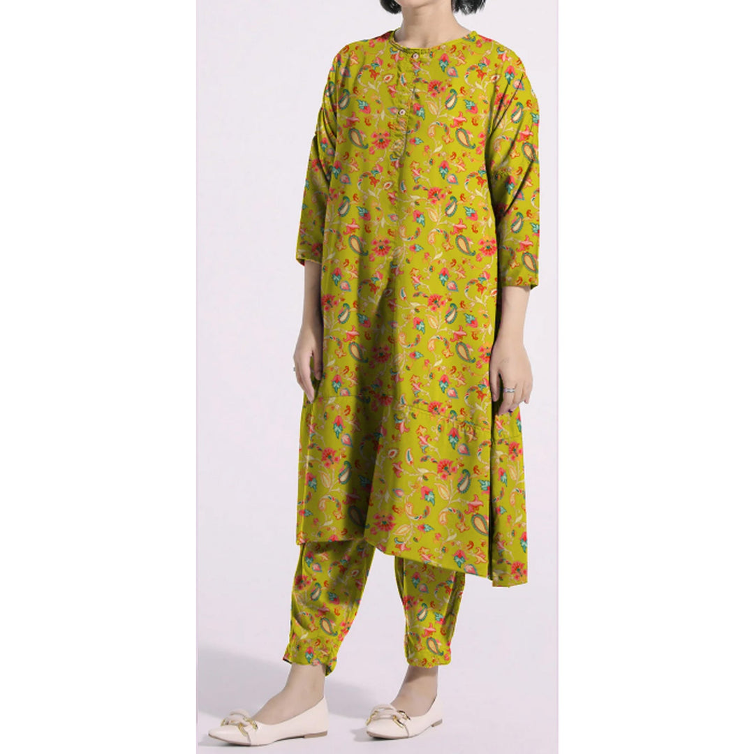 2PC- Unstitched Digital Printed Khaddar Suit PW9563