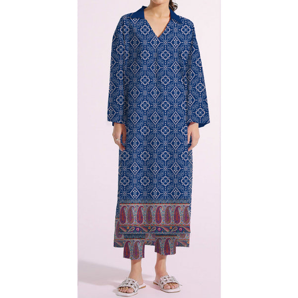 2PC- Unstitched Digital Printed Khaddar Suit PW9570