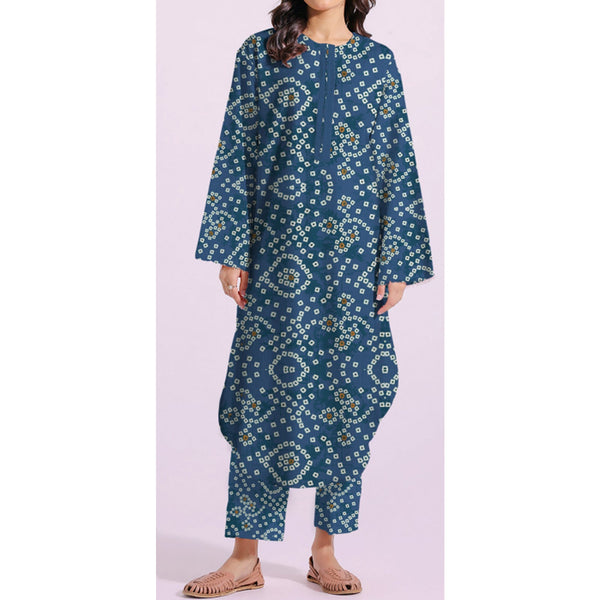 2PC- Unstitched Digital Printed Khaddar Suit PW9578