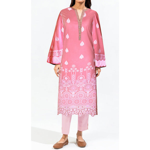 1PC- Unstitched Digital Printed Cambric Shirt PW9601