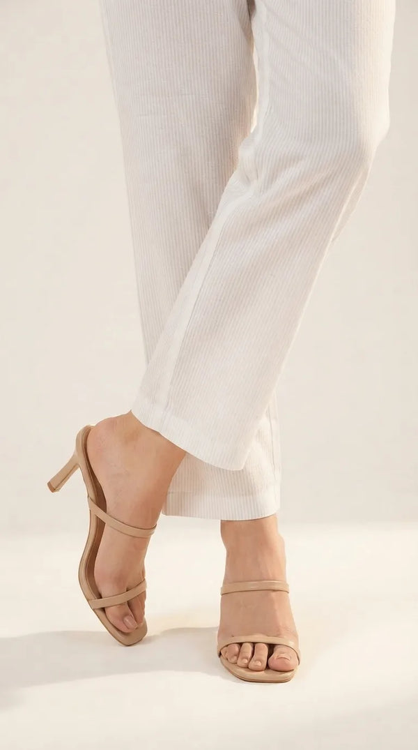 Off/White Plain Cambric Trouser Pl604393