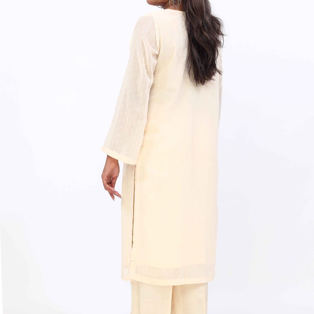 2PC- Embroidered Chiffon Zari Suit PS5373