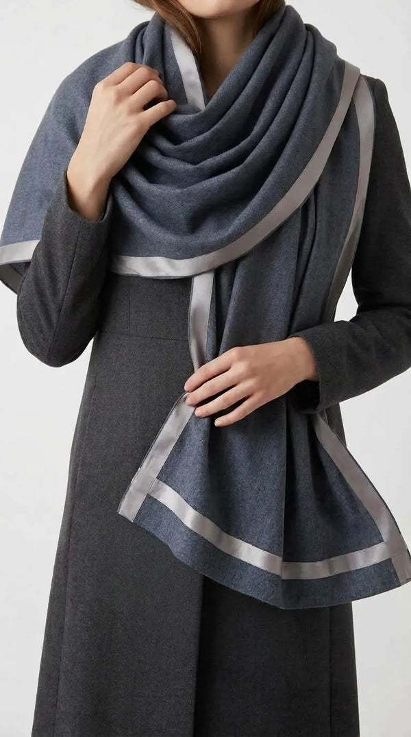 Grey Winter Acrylic Stole PW613507