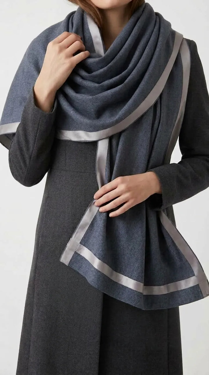 Grey Winter Acrylic Stole PW613507