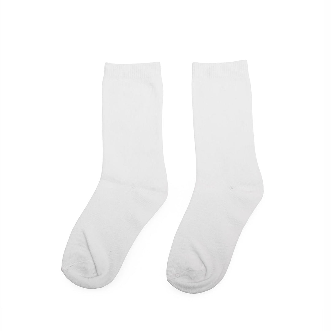 Kids White Long Socks S01705