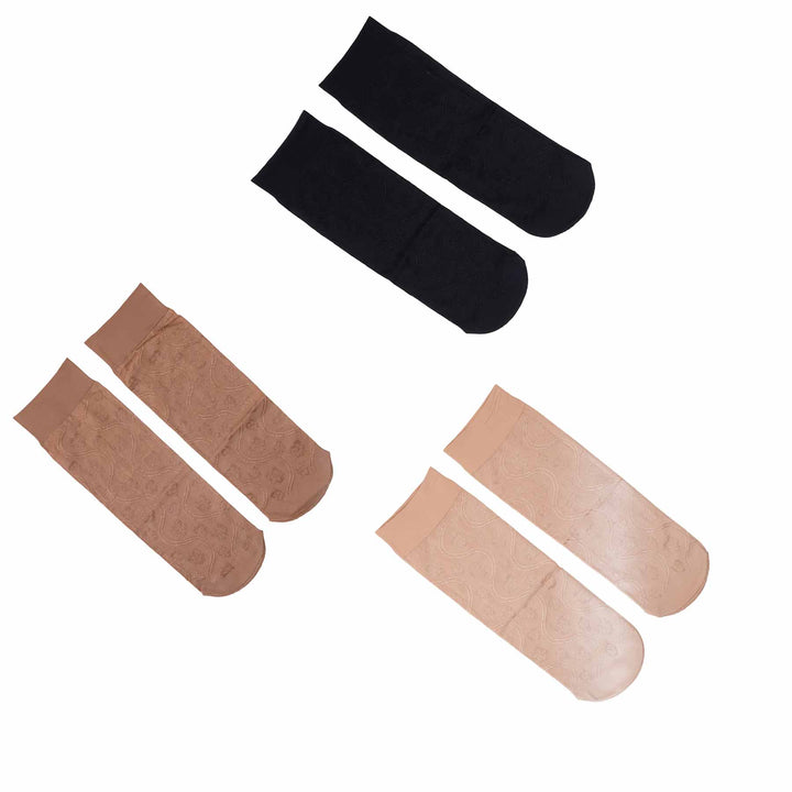 Pack Of Three Ladies Ankle Socks S3000510