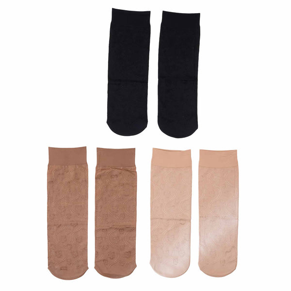 Pack Of Three Ladies Ankle Socks S3000510