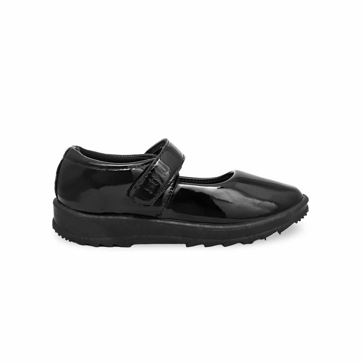 Girls Black School Shoes SK0051