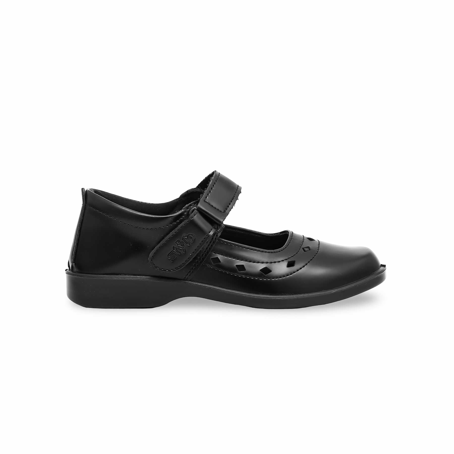 Black Kids School Shoes SK0059