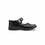 Girls Black Velcro Strap School Shoes SK0071